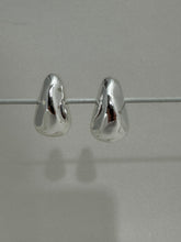 Organic drop post earrings